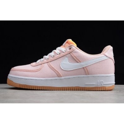 Nike Bayan Air Force 1 '07 Premium Açık Krema / Kırmızı Kaykay Ayakkabı Türkiye - 7RE82C96